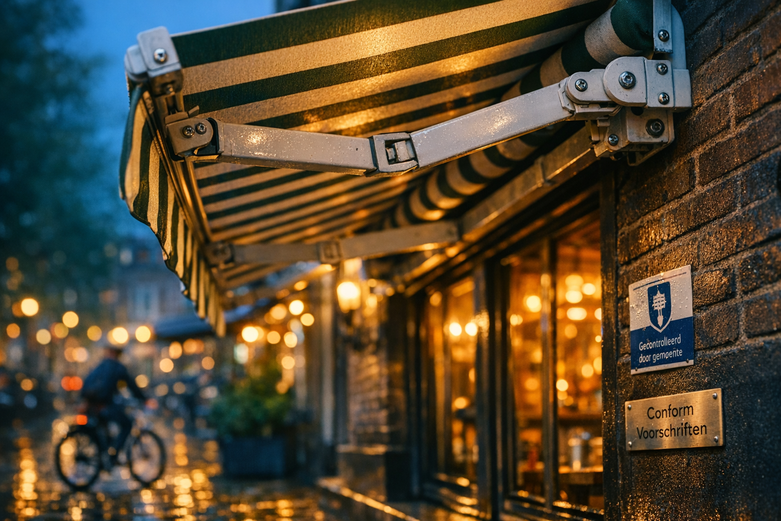 Regels voor horeca zonwering aan gevel