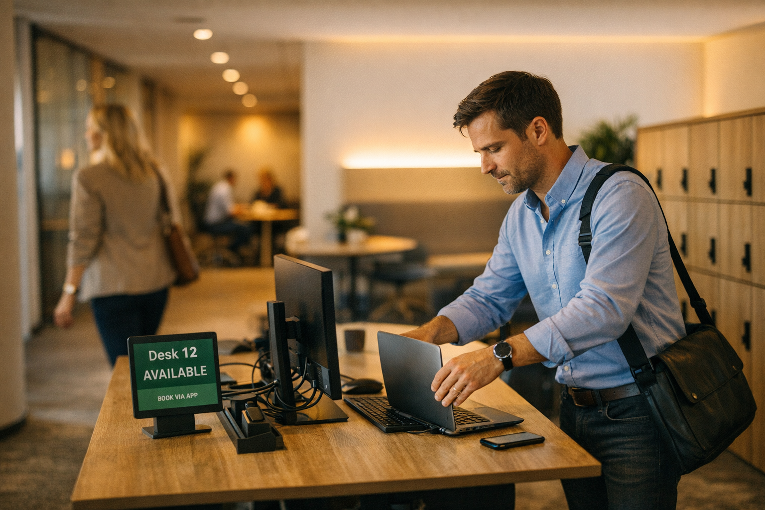 Flexplekken in modern kantoor