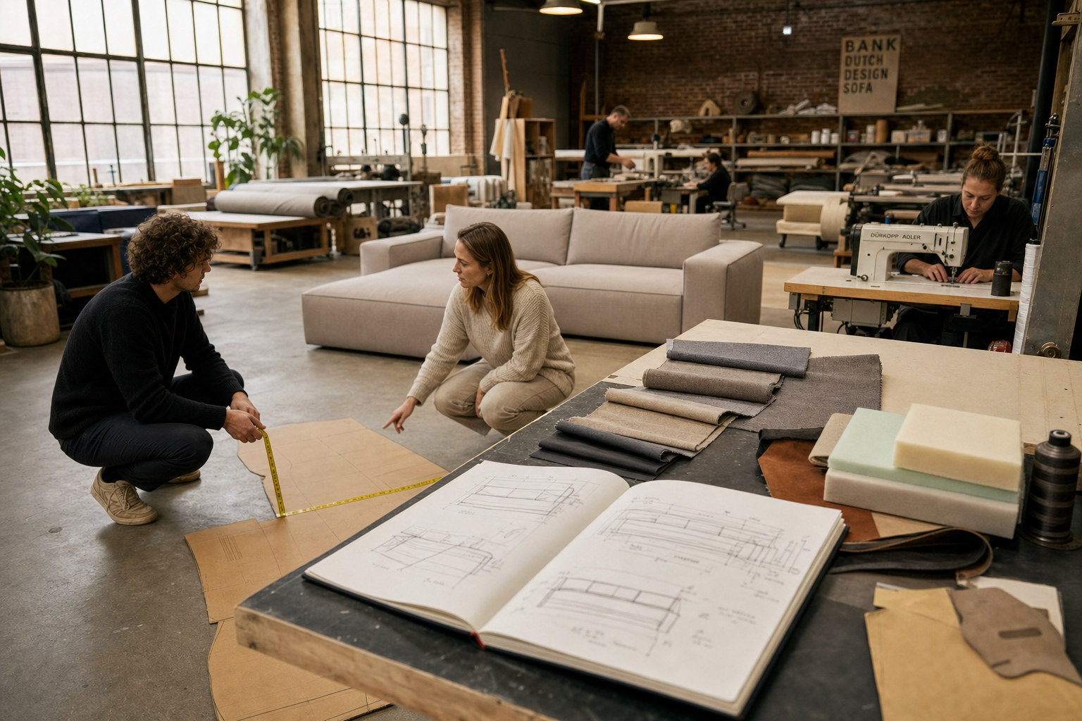 Bank op maat maken proces inmeting ontwerp
